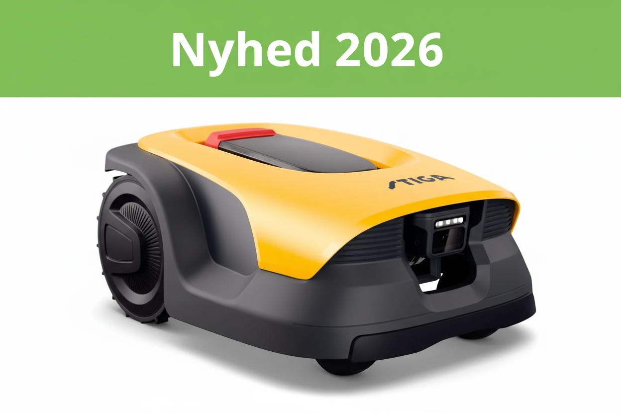 Stiga A6v med Nyhed 2026 banner